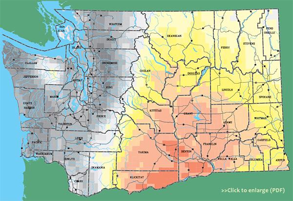 Solar Resource Potential in Washington